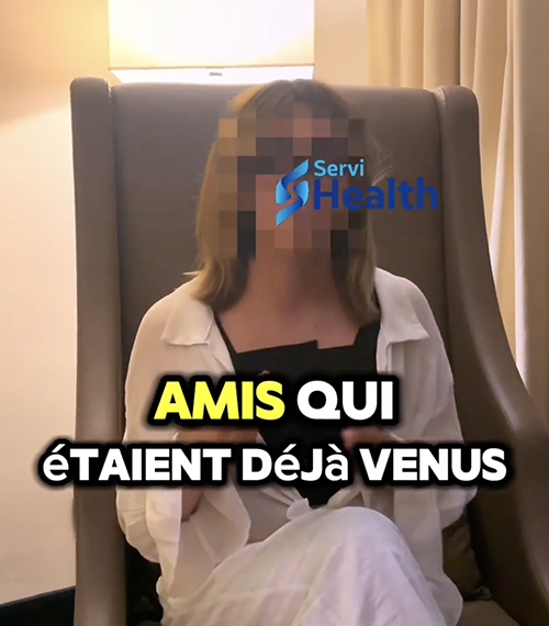 mia satisfaite de sa chirurgie chez servihealth